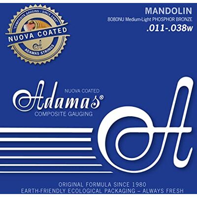 Adamas Snaren voor mandoline Nuova Med.-Light .011 fosforbrons massieve messingbal Adamas Snaren voor mandoline Nuova Med.-Light .011 fosforbrons massieve messingbal