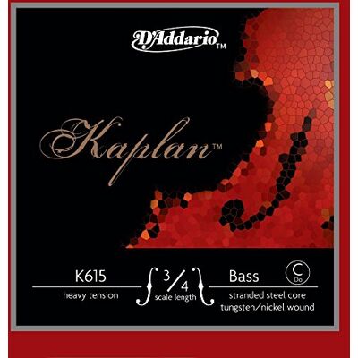 D'Addario Kaplan bassnaar, C-snaar (Mi bass) enkel K615 3/4H voor contrabas, akoestische bas schaal 3/4, hoge spanning D'Addario Kaplan bassnaar, C-snaar (Mi bass) enkel K615 3/4H voor contrabas, akoestische bas schaal 3/4, hoge spanning
