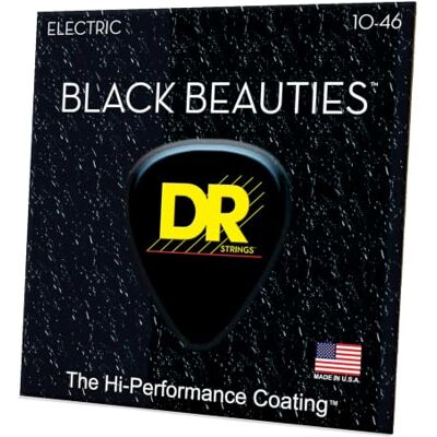 DR Strings DR String BKE-10 Black Beauties snaren voor elektrische gitaar DR Strings DR String BKE-10 Black Beauties snaren voor elektrische gitaar