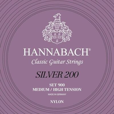 Hannabach Klassieke gitaarsnaren 900 serie medium hoge spanning Silver 200 Game 900MHT Hannabach Klassieke gitaarsnaren 900 serie medium hoge spanning Silver 200 Game 900MHT