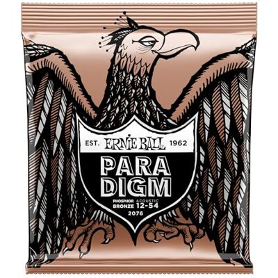 Ernie Ball Paradigm Lichtgewicht, medium snaren, fosforbrons, voor akoestische gitaar, 12-54 Ernie Ball Paradigm Lichtgewicht, medium snaren, fosforbrons, voor akoestische gitaar, 12-54