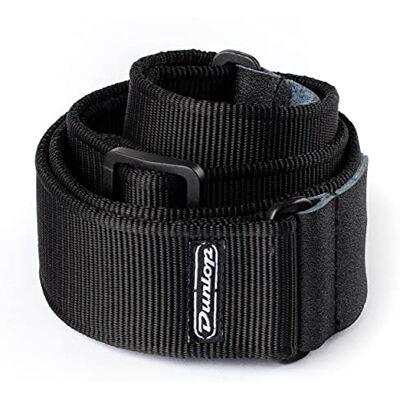 Dunlop D3809BK Gitaarriem, zwart Dunlop D3809BK Gitaarriem, zwart