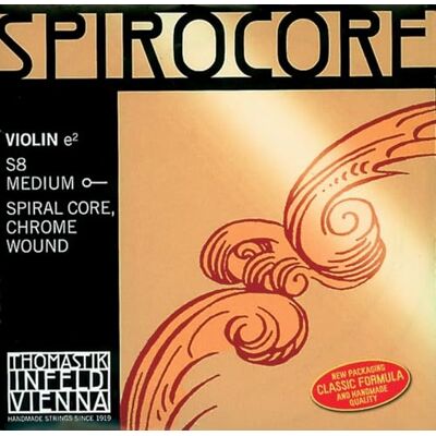 Thomastik-Infeld Thomastik Spirocore 4/4-draaigouw, spiraalbinding, verchroomd, middelgroot Thomastik-Infeld Thomastik Spirocore 4/4-draaigouw, spiraalbinding, verchroomd, middelgroot