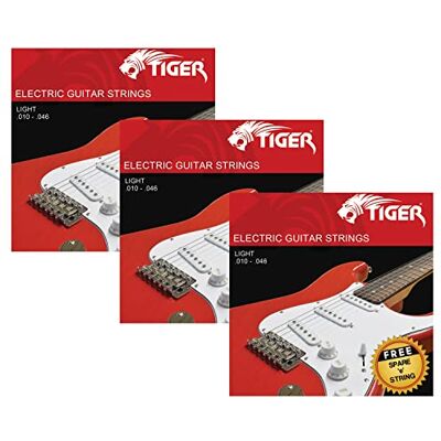 Tiger EGS-3-L Light 10-46 (0.010-0.046) 3-delige snarenset voor elektrische gitaar Tiger EGS-3-L Light 10-46 (0.010-0.046) 3-delige snarenset voor elektrische gitaar