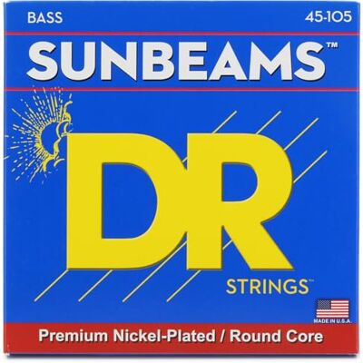 DR Strings DR String NMR-45 Sunbeam snaren voor basgitaar Ronde kern, warm geluid, hoge flexibiliteit, natuurlijke dynamiek, gemaakt in de VS DR Strings DR String NMR-45 Sunbeam snaren voor basgitaar Ronde kern, warm geluid, hoge flexibiliteit, natuurlijke dynamiek, gemaakt in de VS