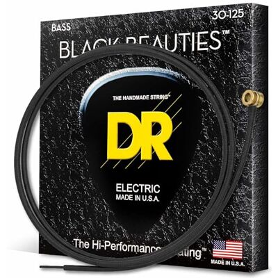 DR Strings DR B EXBK BKB6-30 Extra Black Beauties snarenset voor bas, 6 snaren DR Strings DR B EXBK BKB6-30 Extra Black Beauties snarenset voor bas, 6 snaren