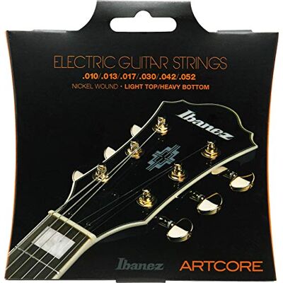 Ibanez Art Core elektrische gitaarsnarenset voor holle gitaren, lichte boven/zware onderkant Ibanez Art Core elektrische gitaarsnarenset voor holle gitaren, lichte boven/zware onderkant