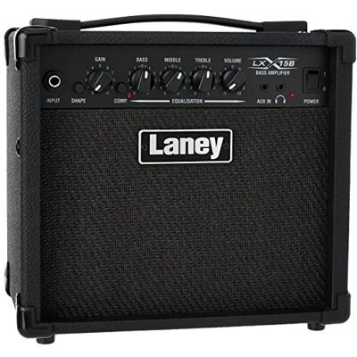 LANEY LXB Series LX15B Bass Gitaar Combo Amp 15W 2 x 5 inch woofers LANEY LXB Series LX15B Bass Gitaar Combo Amp 15W 2 x 5 inch woofers