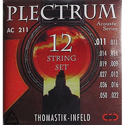 Thomastik-Infeld Thomastik 669387 Plectrum Acoustic Series AC211 Light nikkelvrij 12 stuks Thomastik-Infeld Thomastik 669387 Plectrum Acoustic Series AC211 Light nikkelvrij 12 stuks