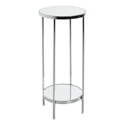 HAKU Plantenstandaard verchroomd, metaal, spiegel Dim.: H 66 cm x Ø 28 cm, Stijl: Art Deco HAKU Plantenstandaard verchroomd, metaal, spiegel Dim.: H 66 cm x Ø 28 cm, Stijl: Art Deco