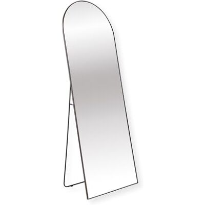 SensaHome Passpiegel Minimalistisch Design Wandspiegel Staande Spiegel met Metalen Rand Bruin 160 x 60 x 4 cm SensaHome Passpiegel Minimalistisch Design Wandspiegel Staande Spiegel met Metalen Rand Bruin 160 x 60 x 4 cm