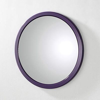 HAKU spiegel braambes, MDF, metaal, spiegel Dim.: P 2 cm x Ø 38 cm, Stijl: Modern HAKU spiegel braambes, MDF, metaal, spiegel Dim.: P 2 cm x Ø 38 cm, Stijl: Modern