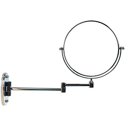 TUKA-i-AKUT TUKA Make-upspiegel, 10 x vergroting, Ø 20 cm, zonder boren of met boren, opvouwbare badkamerspiegel, dubbel gezicht, wandspiegel, draaibaar, scheerspiegel, verchroomd, TKD3107-10x TUKA-i-AKUT TUKA Make-upspiegel, 10 x vergroting, Ø 20 cm, zonder boren of met boren, opvouwbare badkamerspiegel, dubbel gezicht, wandspiegel, draaibaar, scheerspiegel, verchroomd, TKD3107-10x