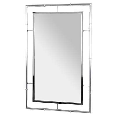 HAKU spiegel verchroomd, metaal, spiegel Dim.: L 50 cm x H 80 cm x D 3 cm, Stijl: Modern HAKU spiegel verchroomd, metaal, spiegel Dim.: L 50 cm x H 80 cm x D 3 cm, Stijl: Modern