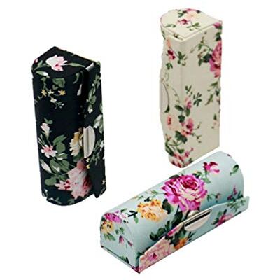 Hanyi Set van 3 retro leren lippenstiften met spiegel Hanyi Set van 3 retro leren lippenstiften met spiegel