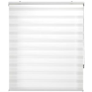 Blindecor Rolgordijn, voor nacht en dag, op maat dubbellaags gebroken wit 125 x 250 cm (b x h), afmetingen van de stof: 122 x 245 cm Blindecor Rolgordijn, voor nacht en dag, op maat dubbellaags gebroken wit 125 x 250 cm (b x h), afmetingen van de stof: 122 x 245 cm