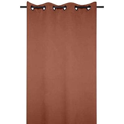 Stof Lovely Casa Gordijn, 135 x 250 cm, cognac, polyester, standaard Stof Lovely Casa Gordijn, 135 x 250 cm, cognac, polyester, standaard