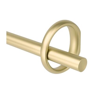 Umbra Ringlet Gordijnroede 2,5 cm, inclusief 2 eindstukken, houders en bijpassende materialen, van 42 tot 120 cm, goud Umbra Ringlet Gordijnroede 2,5 cm, inclusief 2 eindstukken, houders en bijpassende materialen, van 42 tot 120 cm, goud