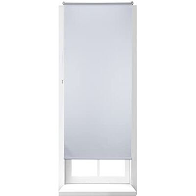 Relaxdays Thermo-rolgordijn, trekkoord aan de zijkant, bevestiging clips zonder boren, 90 x 210 cm, stofbreedte 86 cm, wit Relaxdays Thermo-rolgordijn, trekkoord aan de zijkant, bevestiging clips zonder boren, 90 x 210 cm, stofbreedte 86 cm, wit
