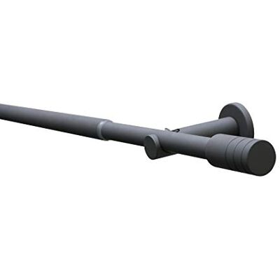 Gardinia Elba Gordijnroede complete set met bevestigingsmateriaal, lengte 120-210 cm, metaal steengrijs Gardinia Elba Gordijnroede complete set met bevestigingsmateriaal, lengte 120-210 cm, metaal steengrijs