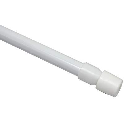 Gardinia gordijnroede zonder boren, Ø 8 mm, wit, staal, 60-90 cm Gardinia gordijnroede zonder boren, Ø 8 mm, wit, staal, 60-90 cm