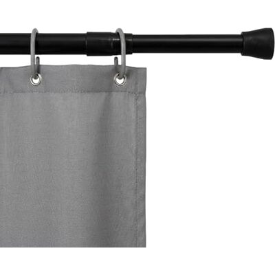 Spetebo Telescopische douchegordijnstang, 140-240 cm, zwart, uittrekbare stang zonder boren, van metaal, diameter 3 cm, stabiele antislip eindstukken voor een veilige grip, eenvoudige montage Spetebo Telescopische douchegordijnstang, 140-240 cm, zwart, uittrekbare stang zonder boren, van metaal, diameter 3 cm, stabiele antislip eindstukken voor een veilige grip, eenvoudige montage