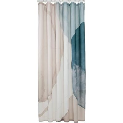 Sealskin Earth Douchegordijn, textiel, 100% polyester, donkergroen/gebroken wit, 180 x 200 cm Sealskin Earth Douchegordijn, textiel, 100% polyester, donkergroen/gebroken wit, 180 x 200 cm