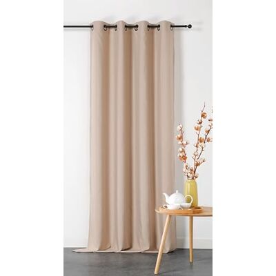 Linder Dubbel gordijn, mat, niet vuur, M1 135 x 240 cm linnen Linder Dubbel gordijn, mat, niet vuur, M1 135 x 240 cm linnen