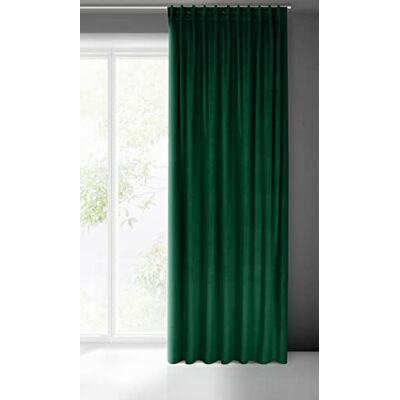 Eurofirany Madlen Fluwelen gordijn met plooiband, 1 stuk, zacht, elegant, 200 g/m², elegant, glad, effen, modern, klassiek, voor woonkamer, slaapkamer, 140 x 300 cm Eurofirany Madlen Fluwelen gordijn met plooiband, 1 stuk, zacht, elegant, 200 g/m², elegant, glad, effen, modern, klassiek, voor woonkamer, slaapkamer, 140 x 300 cm