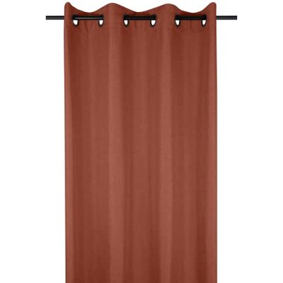 Stof LOVELY CASA – gordijn – model Bea – 140 x 260 cm – 100% polyester – terracotta Stof LOVELY CASA – gordijn – model Bea – 140 x 260 cm – 100% polyester – terracotta