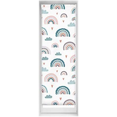 Blindecor Easy Rolgordijn doorschijnend digitaal bedrukt regenboog blauw 55 x 150 cm (B x H) stofmaat 52 x 145 cm Blindecor Easy Rolgordijn doorschijnend digitaal bedrukt regenboog blauw 55 x 150 cm (B x H) stofmaat 52 x 145 cm