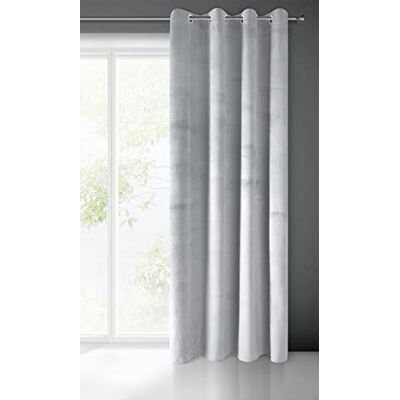 Eurofirany Pierre Fluwelen gordijn met ingestanste ringen, voor woonkamer, slaapkamer, modern, klassiek, metalen ogen, 215 g/m², lichtgrijs, 140 x 250 cm Eurofirany Pierre Fluwelen gordijn met ingestanste ringen, voor woonkamer, slaapkamer, modern, klassiek, metalen ogen, 215 g/m², lichtgrijs, 140 x 250 cm