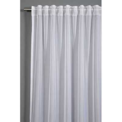 Gardinia Gordijn met verborgen lussen en gordijnband, vitrage, lichtdoorlatend en transparant, wit, 300 x 245 cm Gardinia Gordijn met verborgen lussen en gordijnband, vitrage, lichtdoorlatend en transparant, wit, 300 x 245 cm