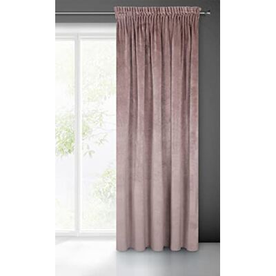 Eurofirany Villa Gordijn fluweel zacht plooiband-1 stk. edel gordijn, dik 290 g/m2, elegant, glad, eenkleurig, wollig, modern, klassiek, woonkamer, slaapkamer, lounge, poeder, 140 x 270 cm Eurofirany Villa Gordijn fluweel zacht plooiband-1 stk. edel gordijn, dik 290 g/m2, elegant, glad, eenkleurig, wollig, modern, klassiek, woonkamer, slaapkamer, lounge, poeder, 140 x 270 cm