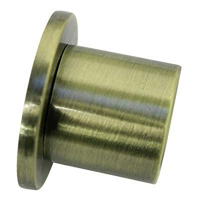 Gardinia Set van 2 wandhouders voor gordijnroedes Ø 16 mm met bevestigingen, wandmontage, serie Memphis, antiek messing Gardinia Set van 2 wandhouders voor gordijnroedes Ø 16 mm met bevestigingen, wandmontage, serie Memphis, antiek messing