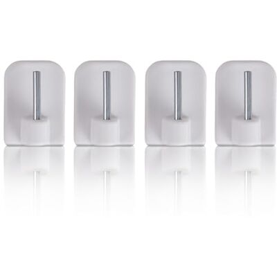 Bestlivings 12 stuks zelfklevende haken wit voor gordijnroedes en gordijnroedes Bestlivings 12 stuks zelfklevende haken wit voor gordijnroedes en gordijnroedes
