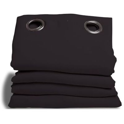 Moondream , 3-in-1 geluiddempend gordijn, geluiddempend, thermisch winter & zomer, 100% verduisterend, gepatenteerde technologie, gemaakt in de EU, katoeneffect, zeilringen, zwart, 140 x 260 (B x H) cm Moondream , 3-in-1 geluiddempend gordijn, geluiddempend, thermisch winter & zomer, 100% verduisterend, gepatenteerde technologie, gemaakt in de EU, katoeneffect, zeilringen, zwart, 140 x 260 (B x H) cm