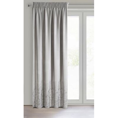 Eurofirany MIRELA Fluwelen gordijn met plooiband, 1 stuk, goudpatroon, verduisterend, glamour, elegant, voor woonkamer slaapkamer, 140 x 270 cm, beige Eurofirany MIRELA Fluwelen gordijn met plooiband, 1 stuk, goudpatroon, verduisterend, glamour, elegant, voor woonkamer slaapkamer, 140 x 270 cm, beige