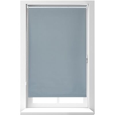 Relaxdays Thermisch rolgordijn, zonder boren, klembevestiging, ketting 80 x 160 cm, stofbreedte 76 cm, ondoorzichtig rolgordijn, grijs Relaxdays Thermisch rolgordijn, zonder boren, klembevestiging, ketting 80 x 160 cm, stofbreedte 76 cm, ondoorzichtig rolgordijn, grijs