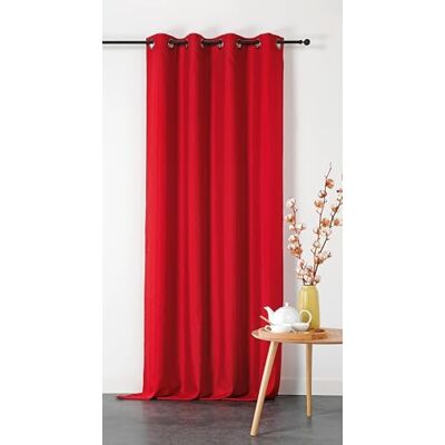 Linder Dubbel gordijn, niet-vuur, M1, 135 x 240 cm, rood Linder Dubbel gordijn, niet-vuur, M1, 135 x 240 cm, rood