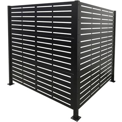 Relaxdays Vuilnisbak Line, modulaire inkijkbescherming, zwart, 2 panelen, 140 x 240 cm Relaxdays Vuilnisbak Line, modulaire inkijkbescherming, zwart, 2 panelen, 140 x 240 cm
