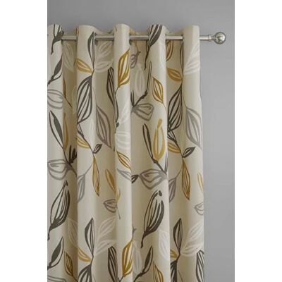 Fusion Ensley Gordijnen met oogjes, 100% katoen, okerrood, 168 x 137 cm (b x h) Fusion Ensley Gordijnen met oogjes, 100% katoen, okerrood, 168 x 137 cm (b x h)