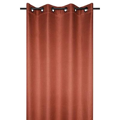 Stof Lovely Casa Verduisteringsgordijn – Copenhague gordijn met oogjes voor woonkamer of slaapkamer – afmetingen 140 x 260 cm terracotta – raamgordijn of kleedkamer verduisterend en isolerend – ideaal voor Stof Lovely Casa Verduisteringsgordijn – Copenhague gordijn met oogjes voor woonkamer of slaapkamer – afmetingen 140 x 260 cm terracotta – raamgordijn of kleedkamer verduisterend en isolerend – ideaal voor