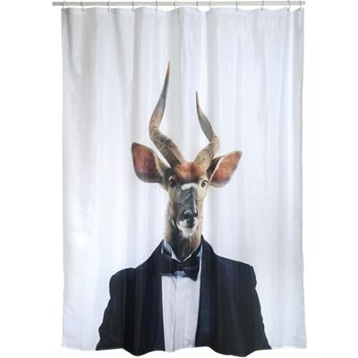 MSV Romana douchegordijn, polyester, 180 x 180 cm, wit MSV Romana douchegordijn, polyester, 180 x 180 cm, wit