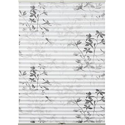 Gardinia Plisségordijn Bella, bladeren-print, ondoorzichtig en lichtdoorlatend plisségordijn, inclusief montagemateriaal, met 2 geleiders, wit, 50 x 130 cm (BxH), art.nr. 23-2181 Gardinia Plisségordijn Bella, bladeren-print, ondoorzichtig en lichtdoorlatend plisségordijn, inclusief montagemateriaal, met 2 geleiders, wit, 50 x 130 cm (BxH), art.nr. 23-2181