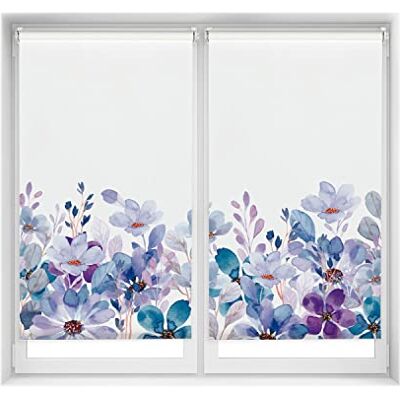 Blindecor Easy Pack 2 x verduisterend rolgordijn met motief Blackout digitale print Purple Garden 80 x 150 cm (B x H) stofmaat 77 x 145 cm Blindecor Easy Pack 2 x verduisterend rolgordijn met motief Blackout digitale print Purple Garden 80 x 150 cm (B x H) stofmaat 77 x 145 cm