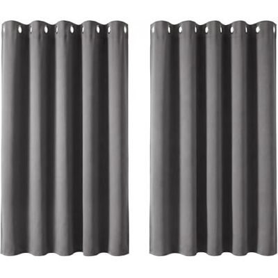 Deconovo Verduisteringsgordijnen, 2 stuks, 138 x 168 cm, zwaar, robuust, met ringen, warmte-isolerend, lichtgrijs Deconovo Verduisteringsgordijnen, 2 stuks, 138 x 168 cm, zwaar, robuust, met ringen, warmte-isolerend, lichtgrijs