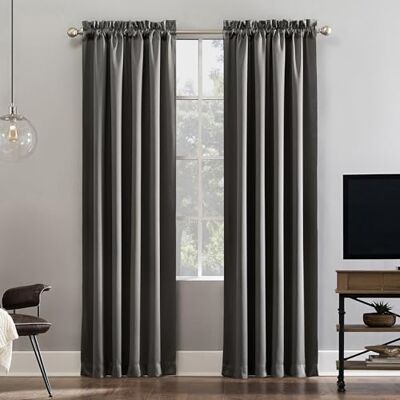 Sun Oslo Theater Grade Extreme Total Blackout Verduisteringsgordijn met stangdoorvoer, 132,1 x 160 cm, grijs Sun Oslo Theater Grade Extreme Total Blackout Verduisteringsgordijn met stangdoorvoer, 132,1 x 160 cm, grijs