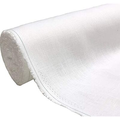 A-Express Natuurlijke pure 100% linnen stof zacht materiaal naaien mode tas 140 breedte halve meter 50 cm x 140 cm wit A-Express Natuurlijke pure 100% linnen stof zacht materiaal naaien mode tas 140 breedte halve meter 50 cm x 140 cm wit