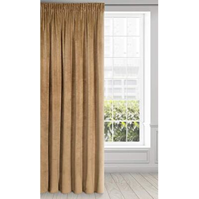 Eurofirany Gordijn van zacht fluweel, 1 stuk. Elegante, hoogwaardige glamour, slaapkamer, woonkamer, honing, geel, 140 x 270 cm Eurofirany Gordijn van zacht fluweel, 1 stuk. Elegante, hoogwaardige glamour, slaapkamer, woonkamer, honing, geel, 140 x 270 cm